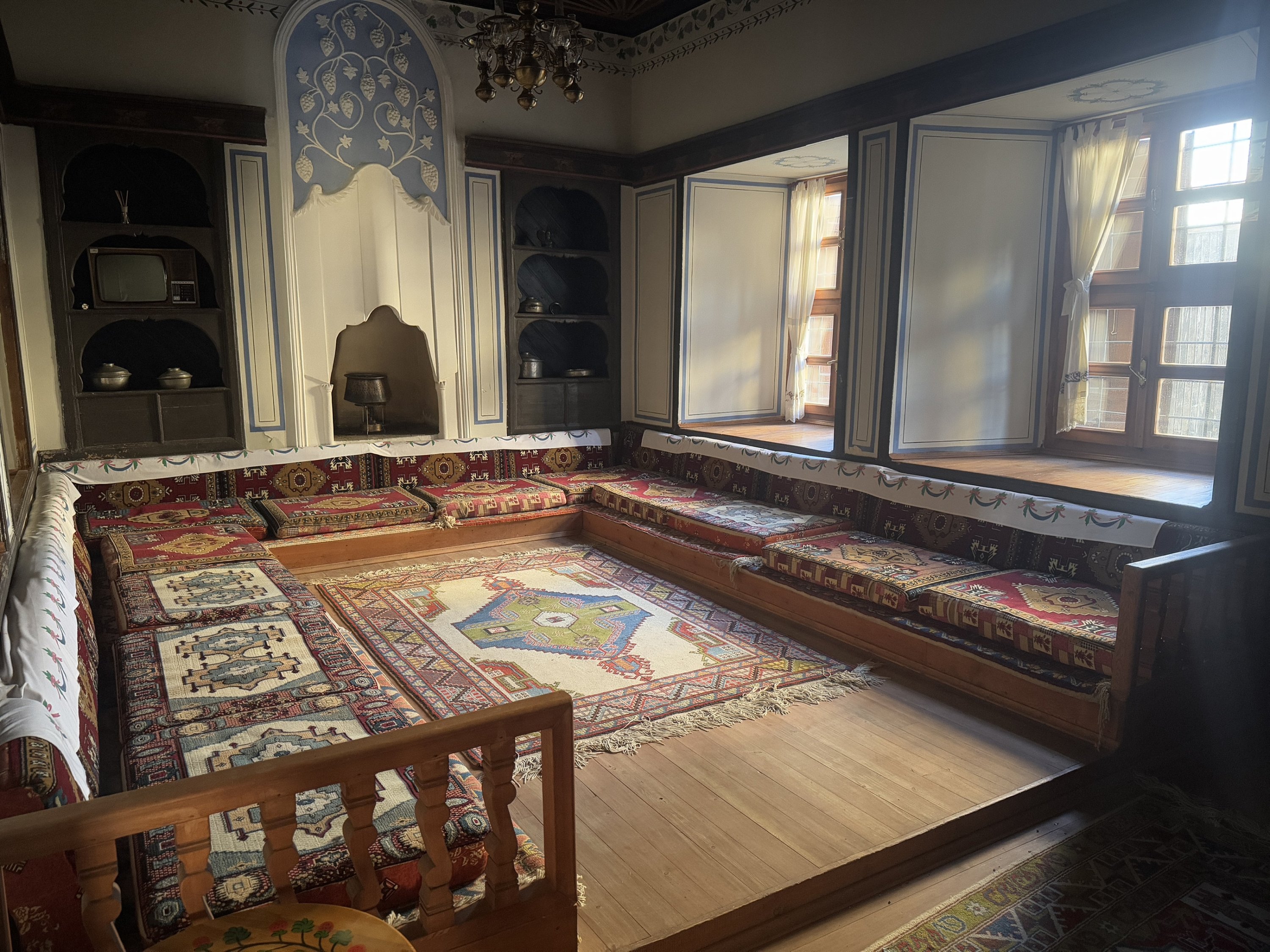 The inside of the Ottoman-era Tartan Mansion in Karaman, central Türkiye, March 15, 2025. (AA Photo)