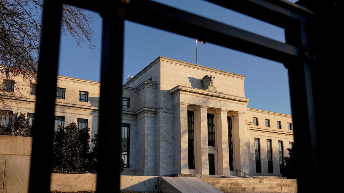The Federal Reserve (Fed) building is seen in Washington, U.S., Jan. 26, 2022. (Reuters Photo)