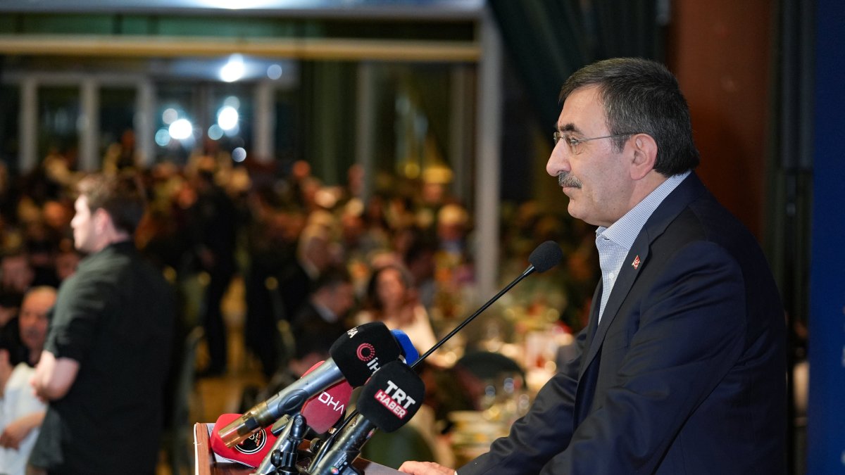 Vice President Cevdet Yılmaz is seen during an iftar program in Ankara, Türkiye, March 16, 2025 (AA Photo)