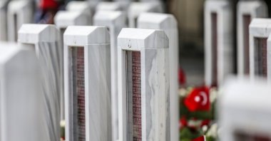 A ceremony was held at the Martyrs’ Memorial on the Gallipoli Victory to mark the 110th anniversary of the March 18 Çanakkale Victory and Martyrs&#039; Day, Çanakkale, Türkiye, March 18, 2025. (AA Photos)