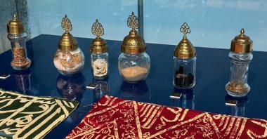 Artifacts related to Ramadan are displayed at the Türkiye Manuscripts Institution exhibition, Istanbul, Türkiye, March 19, 2025. (AA Photo)