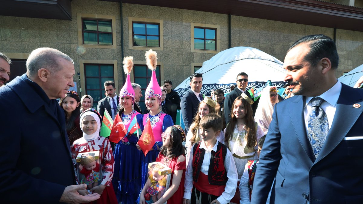 President Recep Tayyip Erdoğan attends a Nevruz celebration in Istanbul, Türkiye, March 21, 2025 (AA Photo)