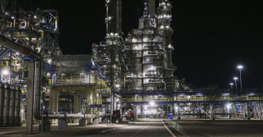 A view of Gazprom's Amur Gas Processing Plant in the far eastern Amur region, Russia, Sept. 13, 2023. (AP Photo)