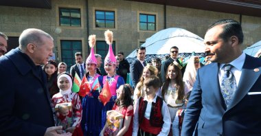President Recep Tayyip Erdoğan attends a Nevruz celebration in Istanbul, Türkiye, March 21, 2025 (AA Photo)