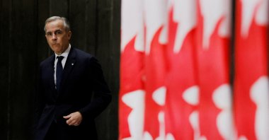 Canada&#039;s Prime Minister Mark Carney arrives at a news conference after meeting with provincial and territorial leaders at the Canadian War Museum, Ottawa, Ontario, Canada, March 21, 2025. (Reuters Photo)