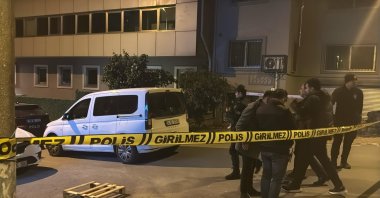 The scene outside Iraq&#039;s Consulate General following an armed attack, Istanbul, Türkiye, March 21, 2025. (DHA Photo)