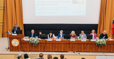 Speakers discuss advancements in dentistry at the International Dental Forum, Moscow, Russia. (Courtesy of the Dental Forum)