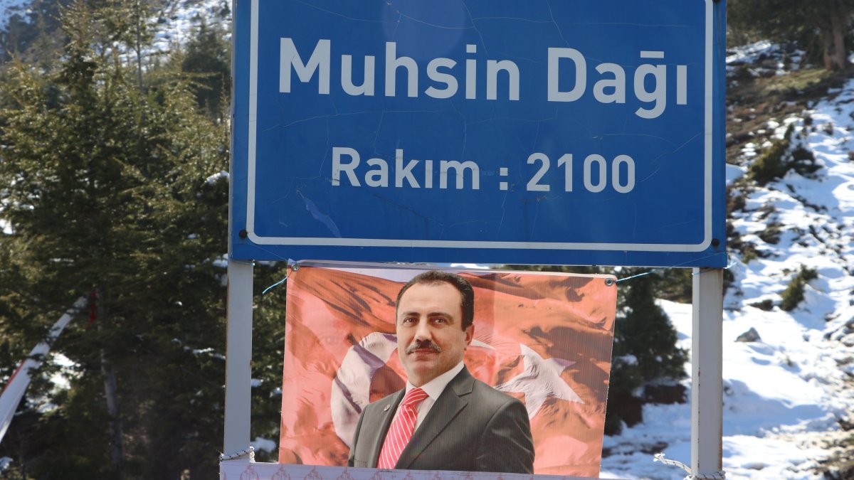 Muhsin Yazıcıoğlu is commemorated on Muhsin Mountain, Kahramanmaraş, Türkiye, March 23, 2025. (AA Photo)