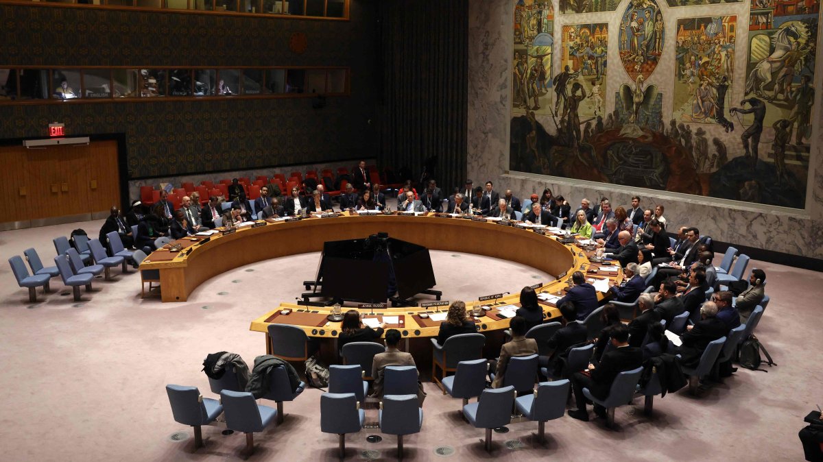 The United Nations Security Council meets on the future of peacekeeping operations at the U.N. Headquarters, New York, U.S., March 24, 2025. (AFP Photo)