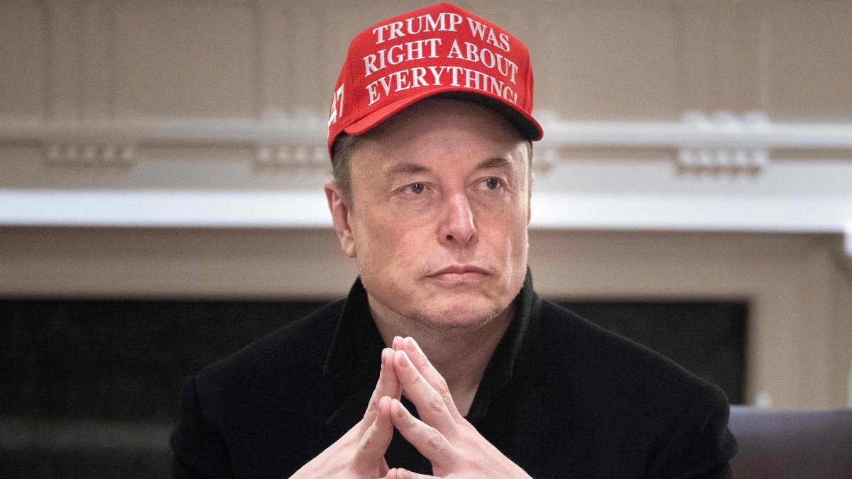 Elon Musk looks on during a Cabinet Meeting in the Cabinet Room of the White House, in Washington, D.C., U.S., March 24, 2025. (AFP Photo)