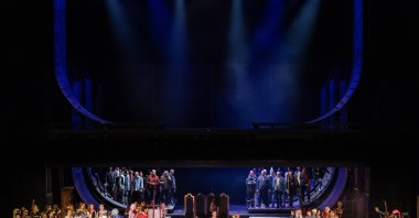 A scene from the opera &quot;The Flying Dutchman&quot; at AKM in Istanbul, Türkiye, March 23, 2025. (AA Photo)