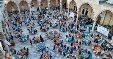 The Turkish Cooperation and Coordination Agency (TIKA) hosts an iftar for orphaned children at Ghana National Mosque, Accra, Ghana, March 25, 2025. (AA Photo)