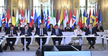 Vice President Cevdet Yılmaz attends a Ukraine-focused summit, Paris, France, March 27, 2025. (AA Photo)