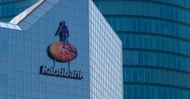 Rabobank logo is seen at the bank's headquarters building exterior in Utrecht, Netherlands, Aug. 26, 2019. (Shutterstock Photo)