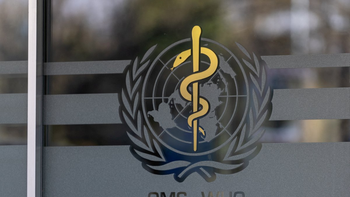 The logo of the World Health Organization is seen at the WHO headquarters, Geneva, Switzerland, Jan. 28, 2025. (Reuters Photo)