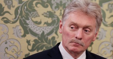 Kremlin spokesman Dmitry Peskov attends a meeting of Russian President Vladimir Putin with Tajik President Emomali Rahmon in Moscow, Russia, March 17, 2025. (Reuters File Photo)