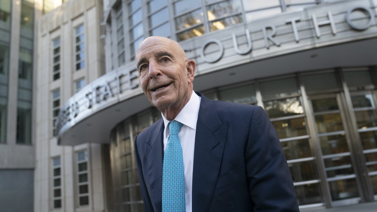 Tom Barrack leaves Brooklyn Federal Court in the Brooklyn borough of New York, Wednesday, Nov. 2, 2022. (AP File Photo)