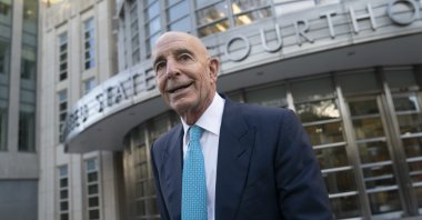 Tom Barrack leaves Brooklyn Federal Court in the Brooklyn borough of New York, Wednesday, Nov. 2, 2022. (AP File Photo)