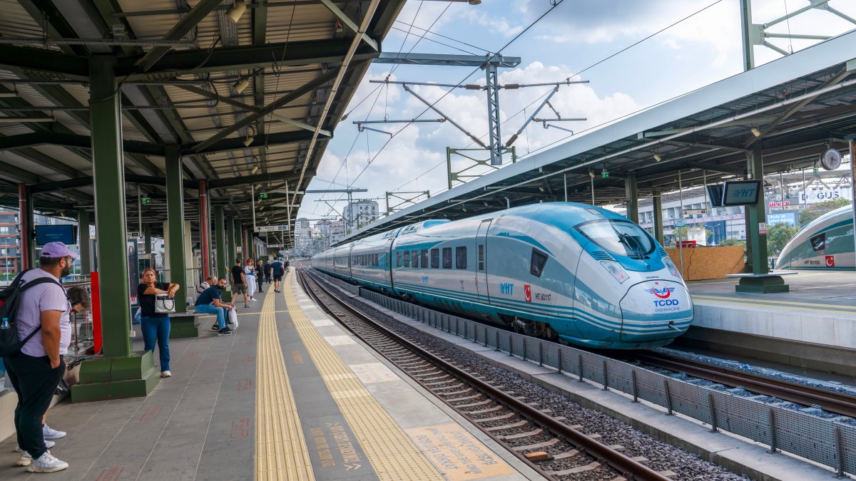 A high-speed train offers fast travel across major routes, Istanbul, Türkiye, Sept. 17, 2023