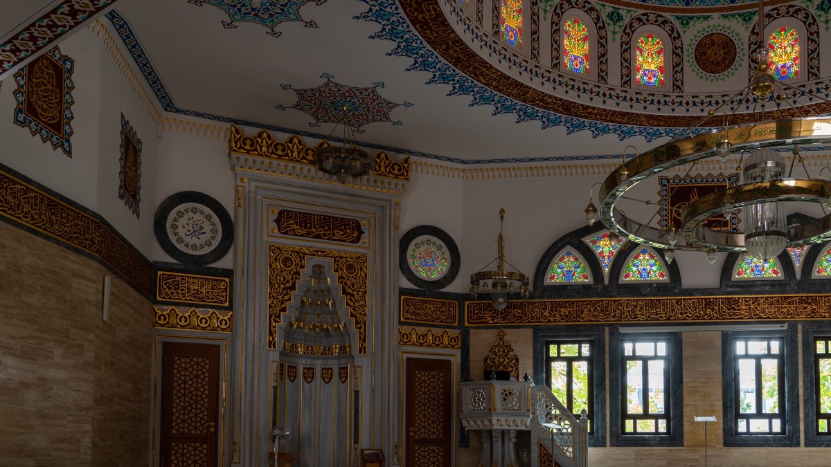 Interior of the Mevlana Mosque, which was built in the early 1990s by the Turkish community in the country, Berlin, Germany, Oct. 3, 2023. (Shutterstock Photo)
