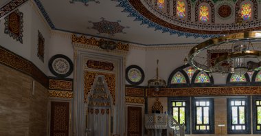 Interior of the Mevlana Mosque, which was built in the early 1990s by the Turkish community in the country, Berlin, Germany, Oct. 3, 2023. (Shutterstock Photo)