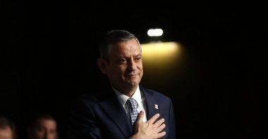 Republican People&#039;s Party (CHP) Chair Özgür Özel attends the intraparty election in the capital Ankara, Türkiye, April 6, 2025. (EPA Photo)