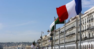 Algerian and French flags flutter ahead of the arrival of French President Emmanuel Macron, in Algiers, Algeria, Aug. 25, 2022. (Reuters Photo)