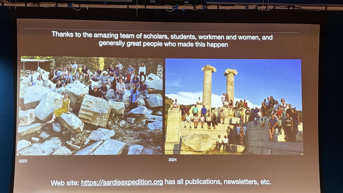 A slight from the panel of the &quot;Cradle of Civilizations: Anatolia&quot; event, New York City, U.S., April 4, 2025. (Photo by Funda Karayel)