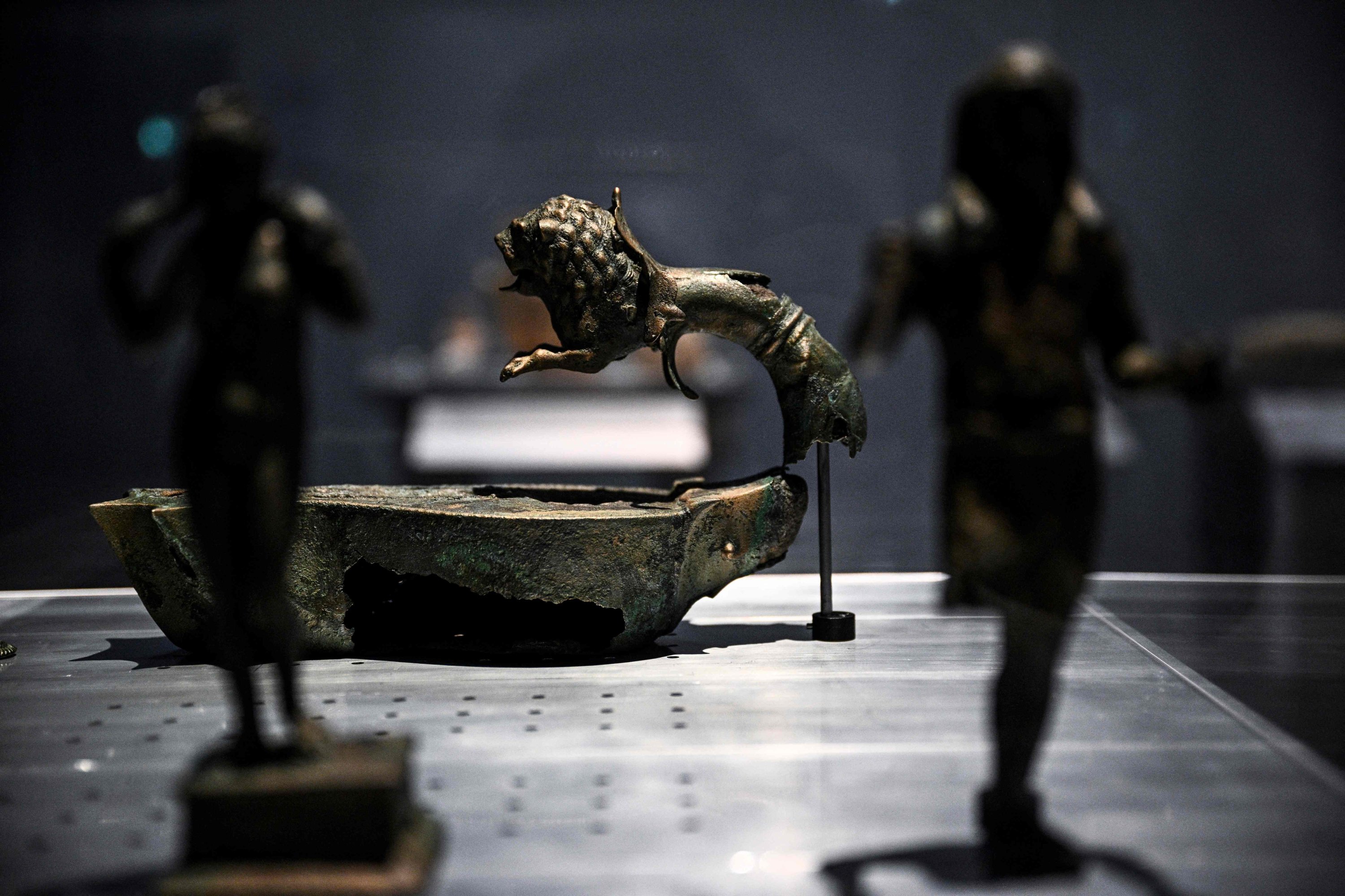 Antiques on display at the archaeological heritage exhibition