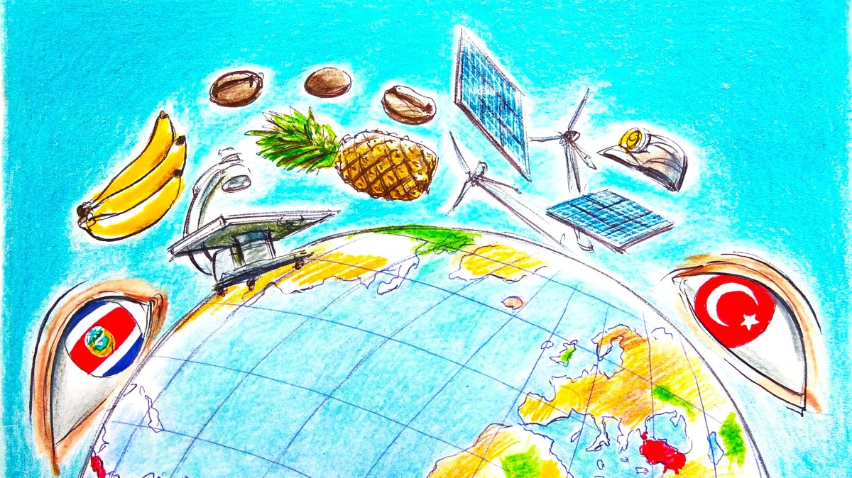 &quot;The collaboration between Türkiye and Costa Rica could be a model for how nations can work together to achieve sustainable growth.&quot; (Illustration by Erhan Yalvaç)
