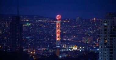 In this undated photo, a general view shows the Republic Tower in Keçiören, Ankara, Türkiye. (AA Photo)