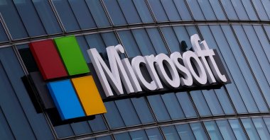 A Microsoft logo at the Microsoft offices in Issy-les-Moulineaux, near Paris, France, March 21, 2025. (Reuters Photo)