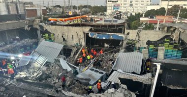 Rescue workers search for survivors at the Jet Set nightclub after its roof collapsed during a concert in Santo Domingo, Dominican Republic, early Tuesday, April 8, 2025. (Noticias SIN via AP)