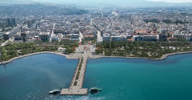 The Environment, Urbanization and Climate Change Ministry conducts elevation and ground improvement work under the Iskenderun Coastal Regeneration and Renewal Project, Hatay, Türkiye, March 6, 2025. (AA Photo)