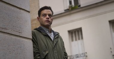 This image released by 20th Century Studios shows Rami Malek in a scene from &quot;The Amateur.&quot;  (AP Photo)
