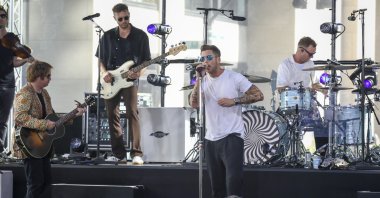 OneRepublic performs on NBC&#039;s Today show at Rockefeller Plaza, New York, U.S., July 19, 2024. (AP Photo)