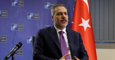 Foreign Minister Hakan Fidan attends an interview with Reuters in Brussels, Belgium April 4, 2025. (Reuters File Photo)