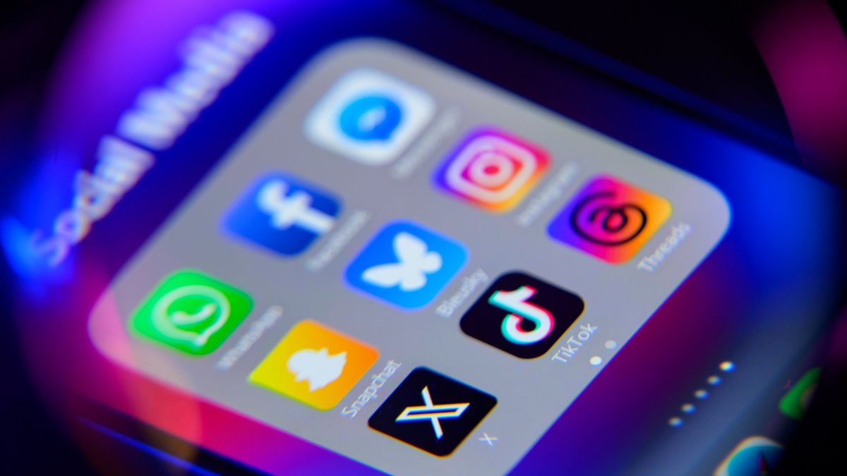 Social media mobile apps are seen in this photo illustration, Brussels, Belgium, Feb. 8, 2025. (Reuters Photo)