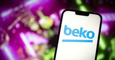 The Beko logo is seen in this photo illustration taken in Warsaw, Poland, Nov. 23, 2023. (Reuters Photo)