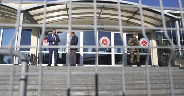 A view of the prison-courthouse complex where 20 defendants accused of spying for Mossad are being tried, Istanbul, Türkiye, Dec. 11, 2017. (AP Photo)