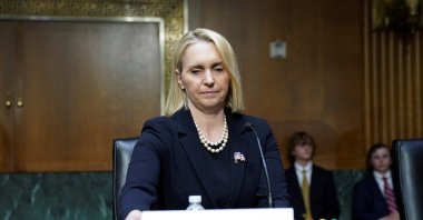 Bridget Brink, nominated to be U.S. ambassador to Ukraine, prepares to testify at her Senate Foreign Relations Committee confirmation hearing at the U.S. Capitol in Washington, U.S., May 10, 2022. (Reuters Photo)