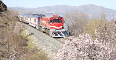 The Touristic Diyarbakır Express starts its first journey of the 2025 season, Diyarbakır, Türkiye, April 11, 2025. (IHA Photo)