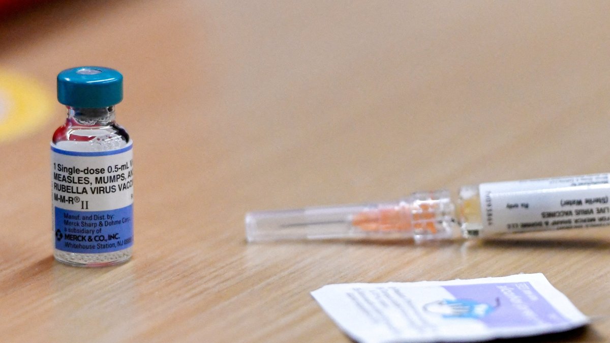A view shows the MMR vaccine at the City of Lubbock Health Department, Lubbock, Texas, U.S., Feb. 27, 2025. (Reuters Photo)