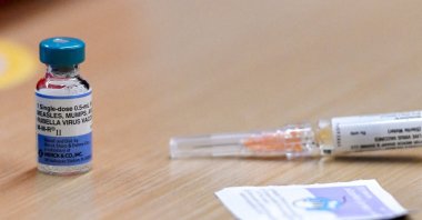 A view shows the MMR vaccine at the City of Lubbock Health Department, Lubbock, Texas, U.S., Feb. 27, 2025. (Reuters Photo)