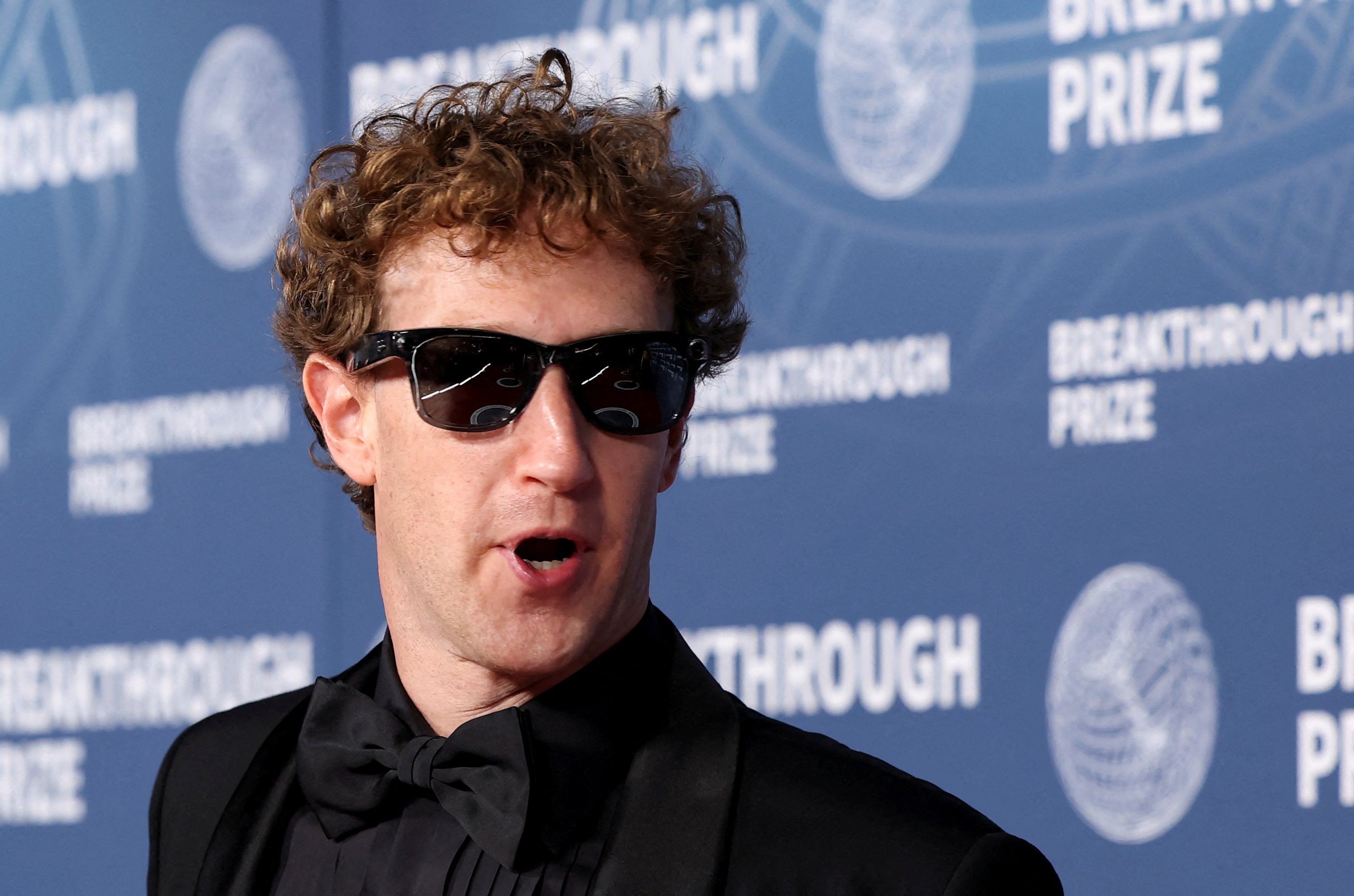 Mark Zuckerberg attends the 2025 Breakthrough Prize ceremony in Santa Monica, California, U.S., April 5, 2025. (Reuters Photo)