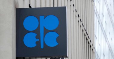 The Organization of the Petroleum Exporting Countries (OPEC) logo at its headquarters, Vienna, Austria, Oct. 4, 2022. (AFP Photo)