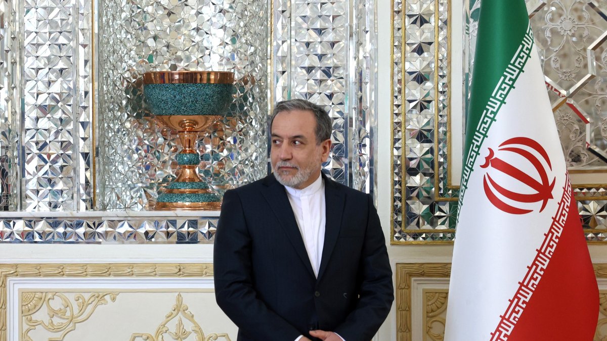 Iranian Foreign Minister Abbas Araghchi looks on during his meeting with his Malaysian counterpart (not pictured) in Tehran, Iran, Feb. 26, 2025. (EPA Photo)