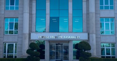 A view of the Beykoz Municipality building following the detention of Deputy Mayor Fidan Gül on tender rigging charges, Istanbul, Türkiye, April 15, 2025. (DHA Photo)