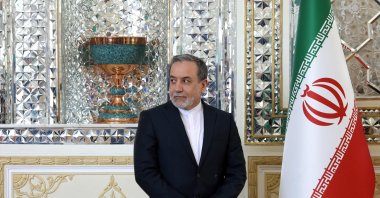 Iranian Foreign Minister Abbas Araghchi looks on during his meeting with his Malaysian counterpart (not pictured) in Tehran, Iran, Feb. 26, 2025. (EPA Photo)
