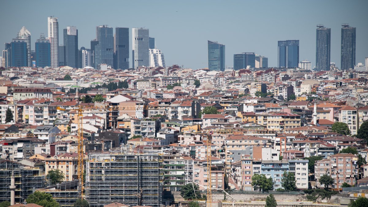 Modern high-rise apartment and office buildings are rising over the old city district of Beyoğlu in Istanbul, Türkiye, June 1, 2024. (Reuters Photo)